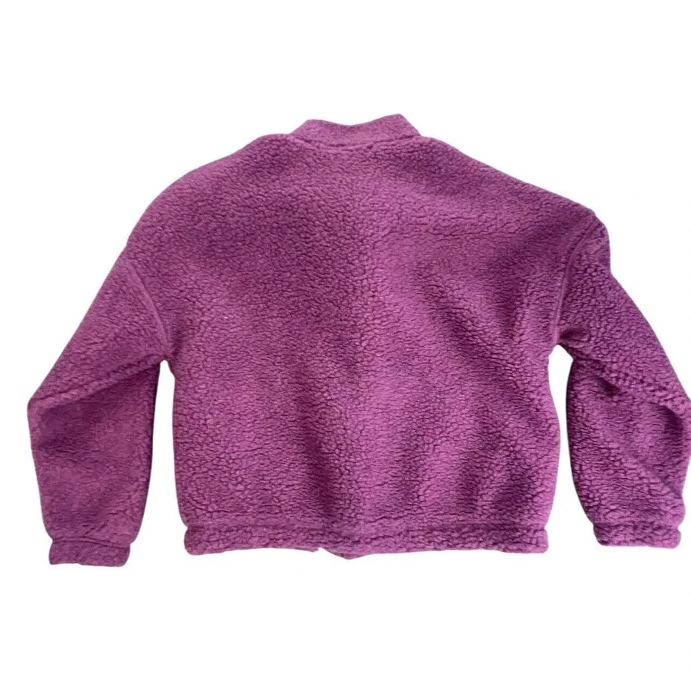 DSG Girls Purple Fuzzy Fleece Full Zip Jacket L (14) NWT WINTER GEAR‎ COAT